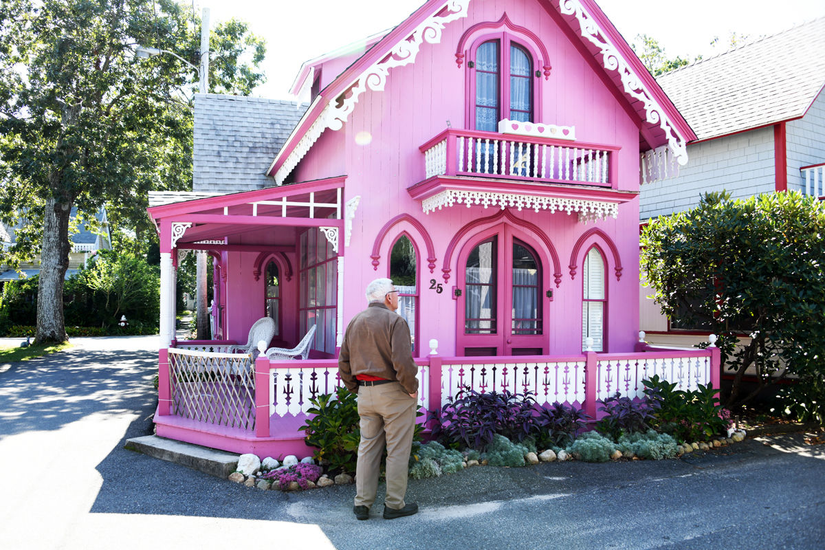 200 LeRoy Ernst with Gingerbread House on Martha's Vineyard.jpg